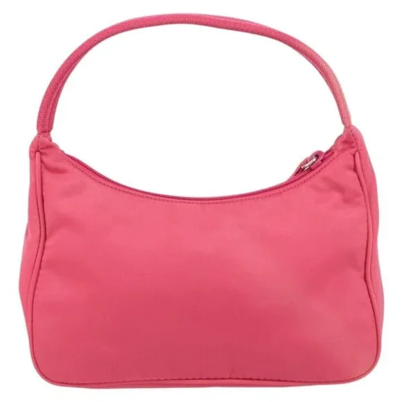PRADA Hand Pouch Nylon Pink Auth 157315V - Picture 3 of 16